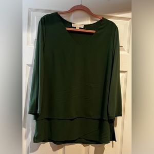 Green comfy blouse loose fitting L